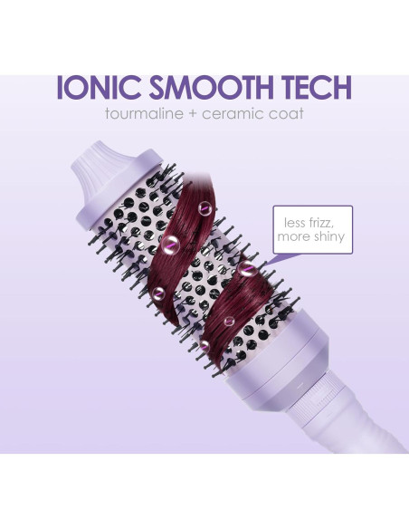 Cepillo Térmico Redondo Sonew 3 en 1 con 3 Cabezas Desmontables