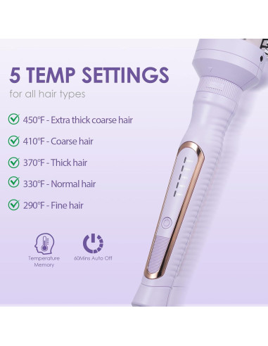 Cepillo Térmico Redondo Sonew 3 en 1 con 3 Cabezas Desmontables