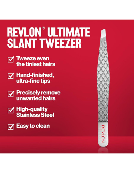 Pinzas de Punta Inclinada Revlon Ultimate - Acero Inoxidable