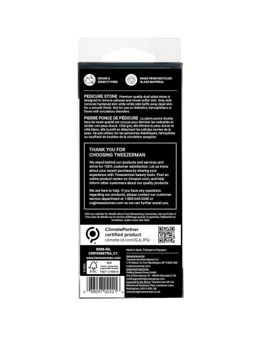 Piedra de Pedicura Tweezerman 15.9 cm Doble Cara Reciclada
