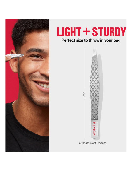 Pinzas de Punta Inclinada Revlon Ultimate - Acero Inoxidable