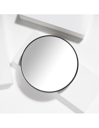 Espejo de Aumento 12x Tweezerman Negro para Cuidado Facial