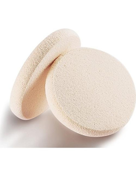 Esponjas de Maquillaje Redondas OWLFAVO 2 Pcs con Estuche