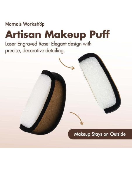 Juego de Esponjas de Maquillaje Tatami Rosa Rubycell 2 Piezas