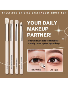 Juego de Pinceles para Sombras de Ojos LOCKCUTE - 4 Piezas 2