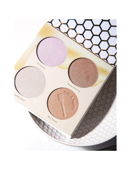 Paleta de Iluminador Beauty Bakerie Leche y Miel 4 Tonos