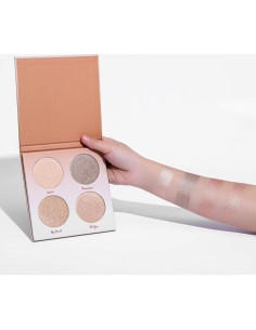 Paleta de Iluminadores LIFUS 4 Tonos Brillo Facial 140g 2