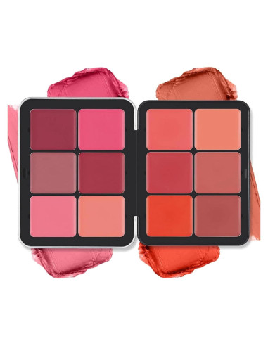 Paleta de Rubor SURORAIN 12 Colores Mate Larga Duración