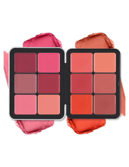 Paleta de Rubor SURORAIN 12 Colores Mate Larga Duración