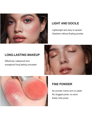 Paleta de Rubor SURORAIN 12 Colores Mate Larga Duración