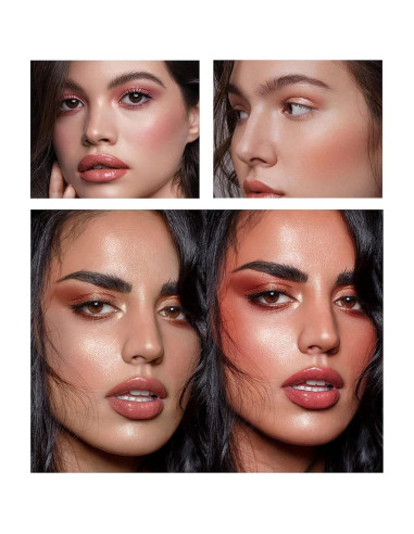 Paleta de Rubor SURORAIN 12 Colores Mate Larga Duración