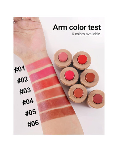 Barra de Rubor Mate MAEPEOR Crema Larga Duración Color H05