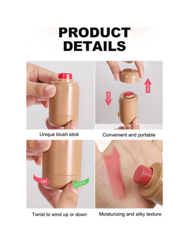 Barra de Rubor Mate MAEPEOR Crema Larga Duración Color H05