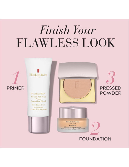 Polvo Compacto Flawless Finish Elizabeth Arden 9.92g Claro Polvo Compacto Flawless Finish Elizabeth Arden 9.92g Claro