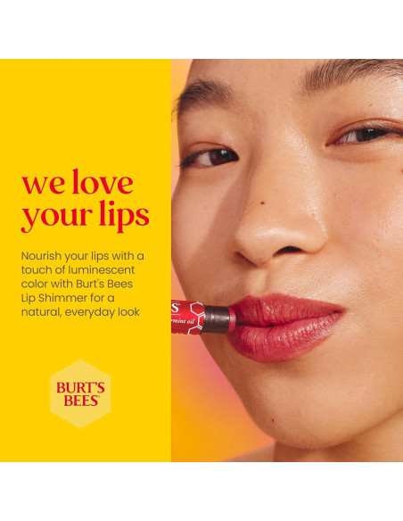 Burt's Bees Lip Shimmer Cereza 100% Natural 1 Tubo 9g