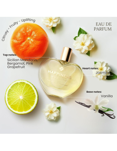 THE HEART COMPANY Perfume Cítrico Vegano 75ml - Felicidad en Botella