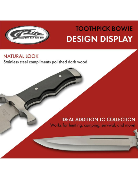 Cuchillo de Caza Bowie SZCO Supplies 43.18 cm con Funda