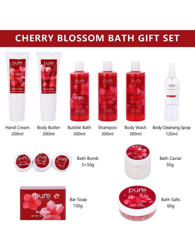 Cesta de Regalo Spa Rachelle Parker - Flor de Cerezo Japonés 2.6kg