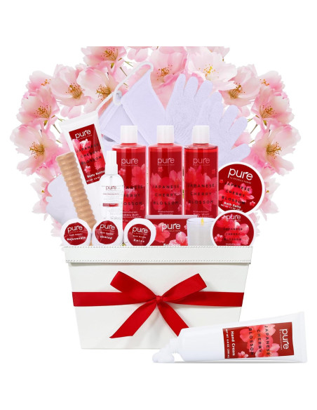 Cesta de Regalo Spa Rachelle Parker - Flor de Cerezo Japonés 2.6kg