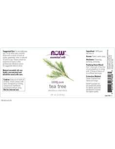 Aceite de Árbol de Té 118 ml Now Foods con Gotero de Vidrio 2