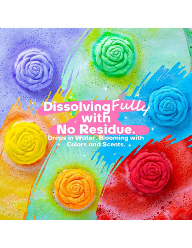 30 Bombas de Baño Rosa SudsyRoar - Aromas Naturales Relajantes