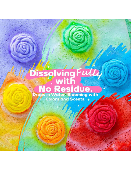 30 Bombas de Baño Rosa SudsyRoar - Aromas Naturales Relajantes