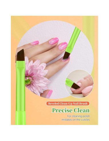 Juego de 3 Pinceles Limpiadores de Uñas OPI Verde Brillante
