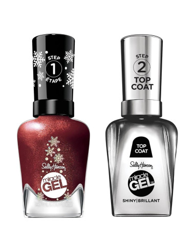 Sally Hansen Miracle Gel Dúo Esmalte Uñas 29.57ml Rojo Brillante