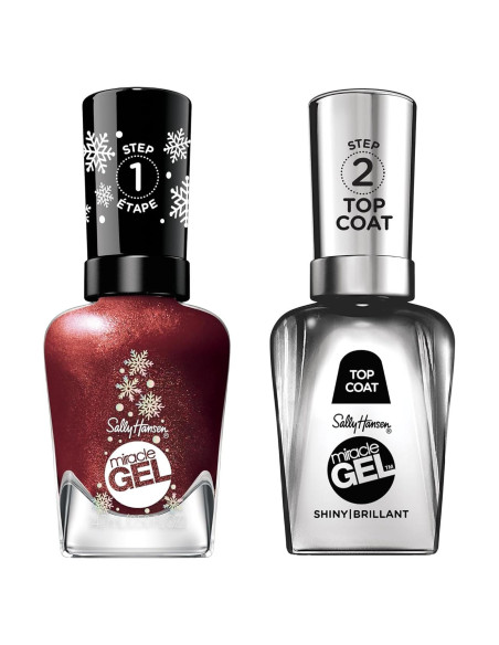 Sally Hansen Miracle Gel Dúo Esmalte Uñas 29.57ml Rojo Brillante