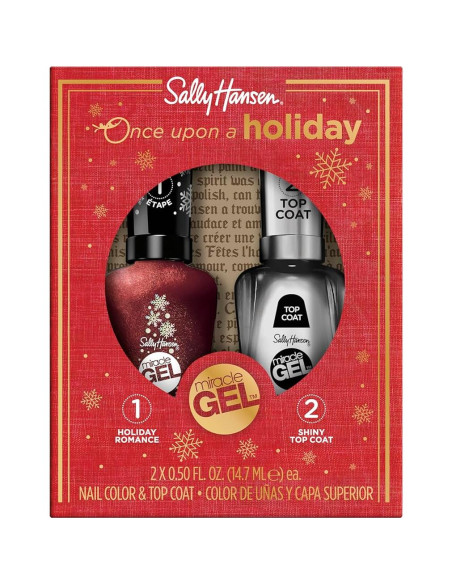 Sally Hansen Miracle Gel Dúo Esmalte Uñas 29.57ml Rojo Brillante