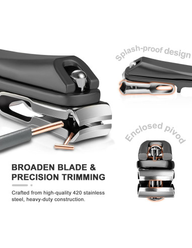 Cortauñas Ergonómico ILLFER 360 Mango Largo para Pies Gruesos