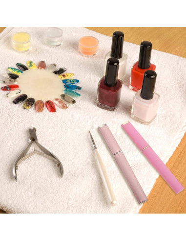 Set de 6 Limas de Uñas de Cristal Mudder con Estuche