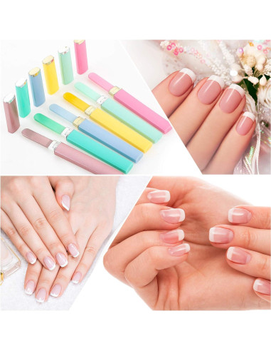 Set de 6 Limas de Uñas de Cristal Mudder con Estuche