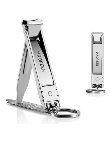 Cortauñas Plegable MR.GREEN de Acero Inoxidable con Lima