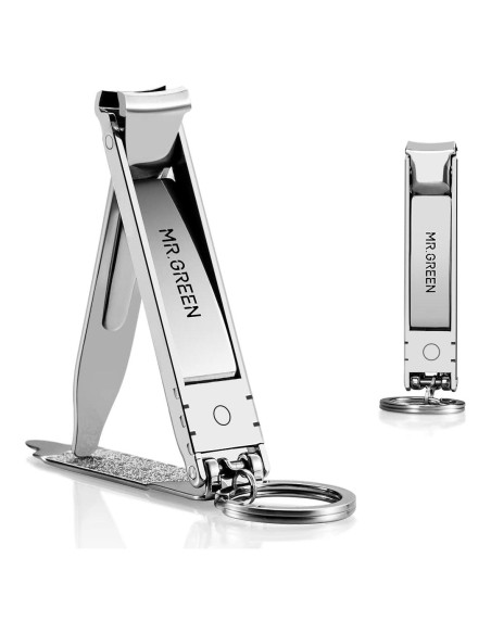 Cortauñas Plegable MR.GREEN de Acero Inoxidable con Lima Cortauñas Plegable MR.GREEN de Acero Inoxidable con Lima