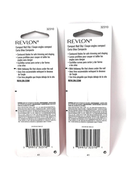 Cortador de Uñas Compacto Revlon con Lima Plegable