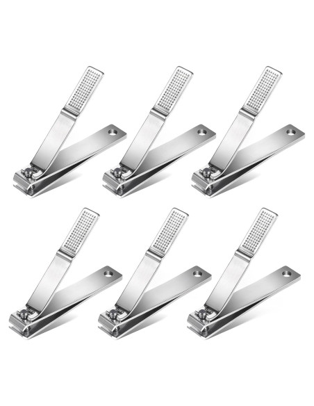 Cortauñas Rectos Acero Inoxidable 6 Piezas FdcZeyxior