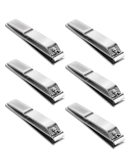 Cortauñas Rectos Acero Inoxidable 6 Piezas FdcZeyxior