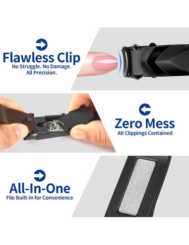 Cortauñas ROOOG Profesional con Recogedor - Alta Resistencia