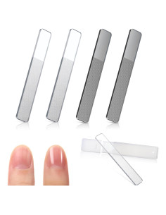 Kit de 4 Limadoras de Uñas de Vidrio Mudder con Estuche