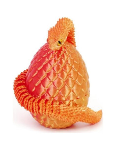 Serpiente Articulada Impresa en 3D Arcoíris Pastel - Juguete de Escritorio 2