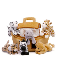 Arca de Noé de peluche Unipak con 6 animales - 40.64 cm