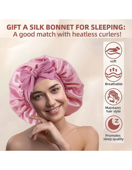 Rizador de Cabello Sin Calor SENGTERM con Bonete de Satén