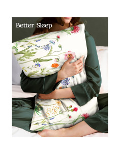 Juego de 2 Fundas de Almohada de Seda Miss Adola 76x51 cm 2