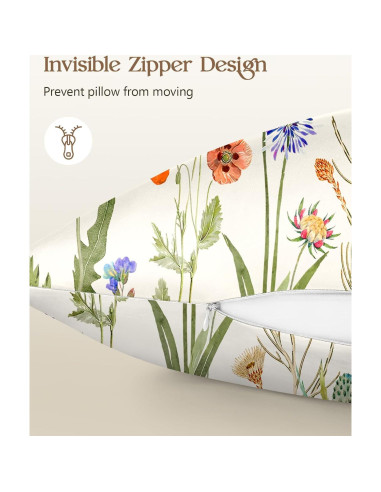 Juego de 2 Fundas de Almohada de Seda Miss Adola 76x51 cm