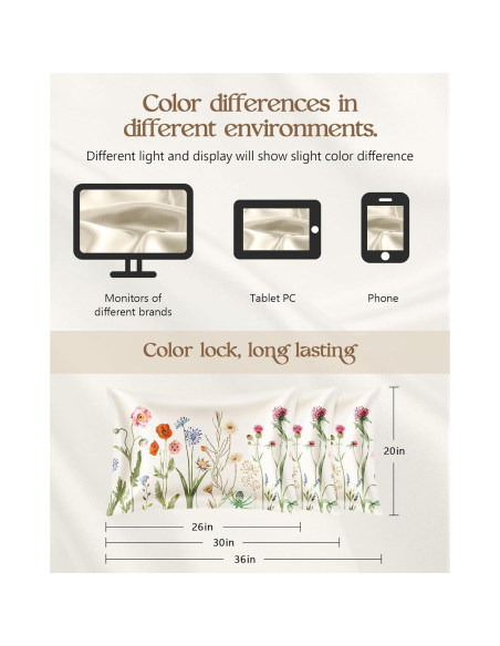 Juego de 2 Fundas de Almohada de Seda Miss Adola 76x51 cm