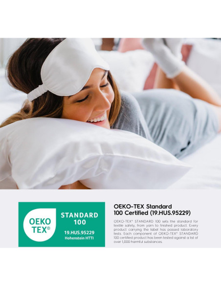 Funda de Almohada de Seda Tafts 22mm Reina 50.8x76.2cm 2p