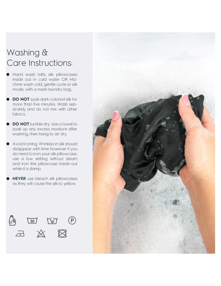 Funda de Almohada de Seda Tafts 22mm Reina 50.8x76.2cm 2p