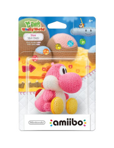 Amiibo Yoshi Rosa Nintendo - Serie Woolly World 2