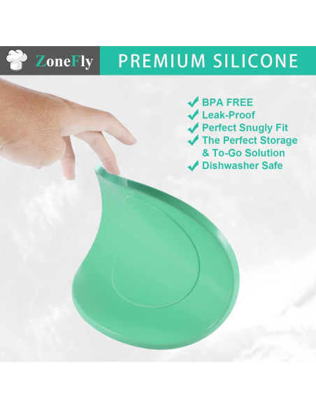 Tapa de Silicona ZoneFly para Olla Instant Pot 6 Qt Verde Tapa de Silicona ZoneFly para Olla Instant Pot 6 Qt Verde